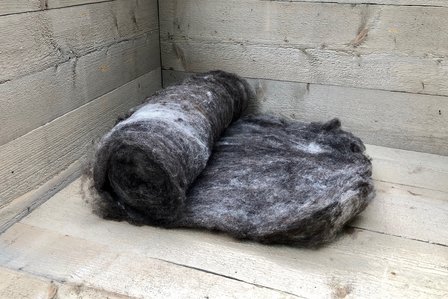 500 g gewaschene Vlieswolle - Basiswolle / Füllwolle (Gemischt)