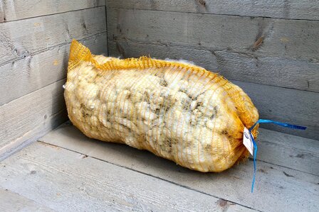 1 kg Basiswolle / F&uuml;llwolle - gewaschen (Wollwei&szlig;)