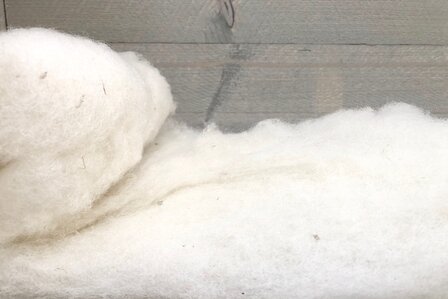 100 g gewaschene Vlieswolle - Veenkolonist. (Elfenbeinfarbig)
