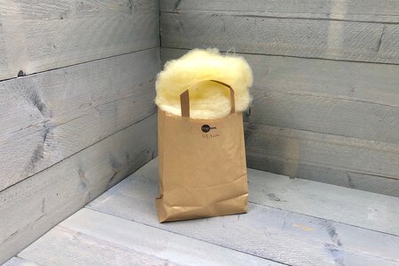 500 g gewaschene Vlieswolle - Llanwenog (Chamois)