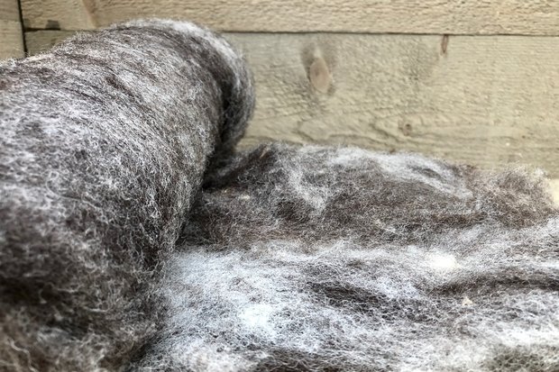 100 g gewaschene Vlieswolle - Basiswolle / Füllwolle (Gemischt)