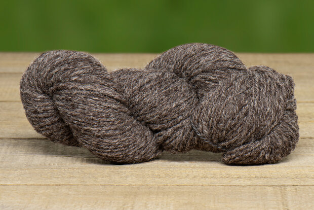 Gezwirntes Strickgarn LL 183 m - Blaue Texelschaf (Naturgrau)