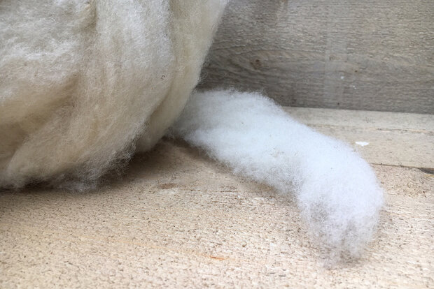 500 g gew. Kammzugwolle - Swifter (Elfenbeinfarbig)